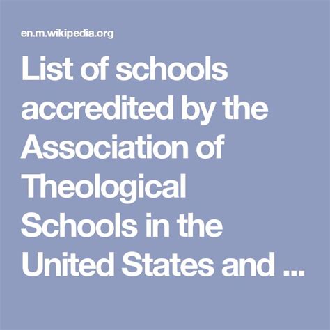 List of Member Schools – Association for Theological Education in .